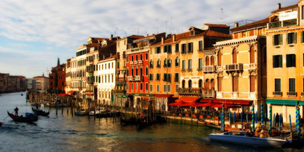 Icons of Venice: Doge's Palace, St. Mark's Basilica, and the Rialto Bridge in Italy